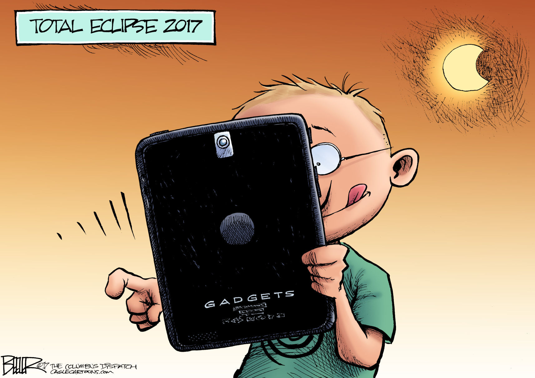 Total Eclipse by Nate Beeler, The Columbus Dispatch